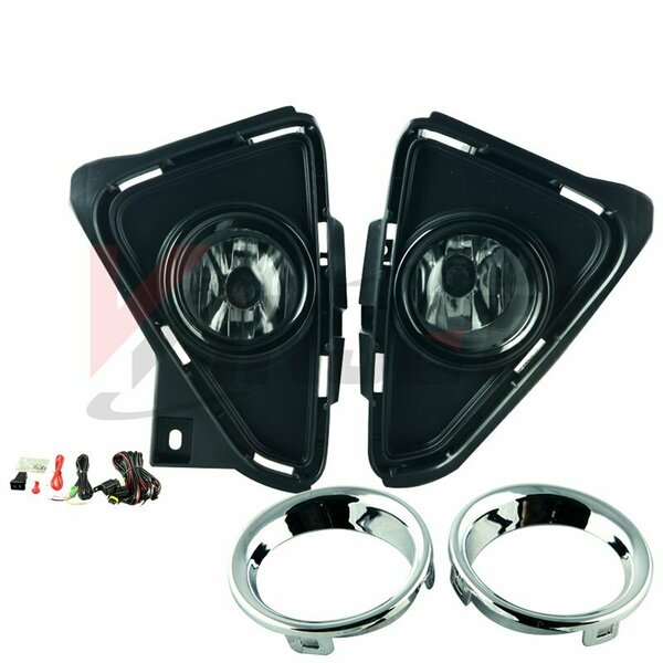 Winjet Fog Light - Clear- Wiring Kit Included CFWJ-0455-C